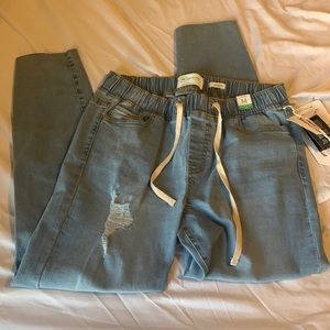 mid rise jeans/joggers